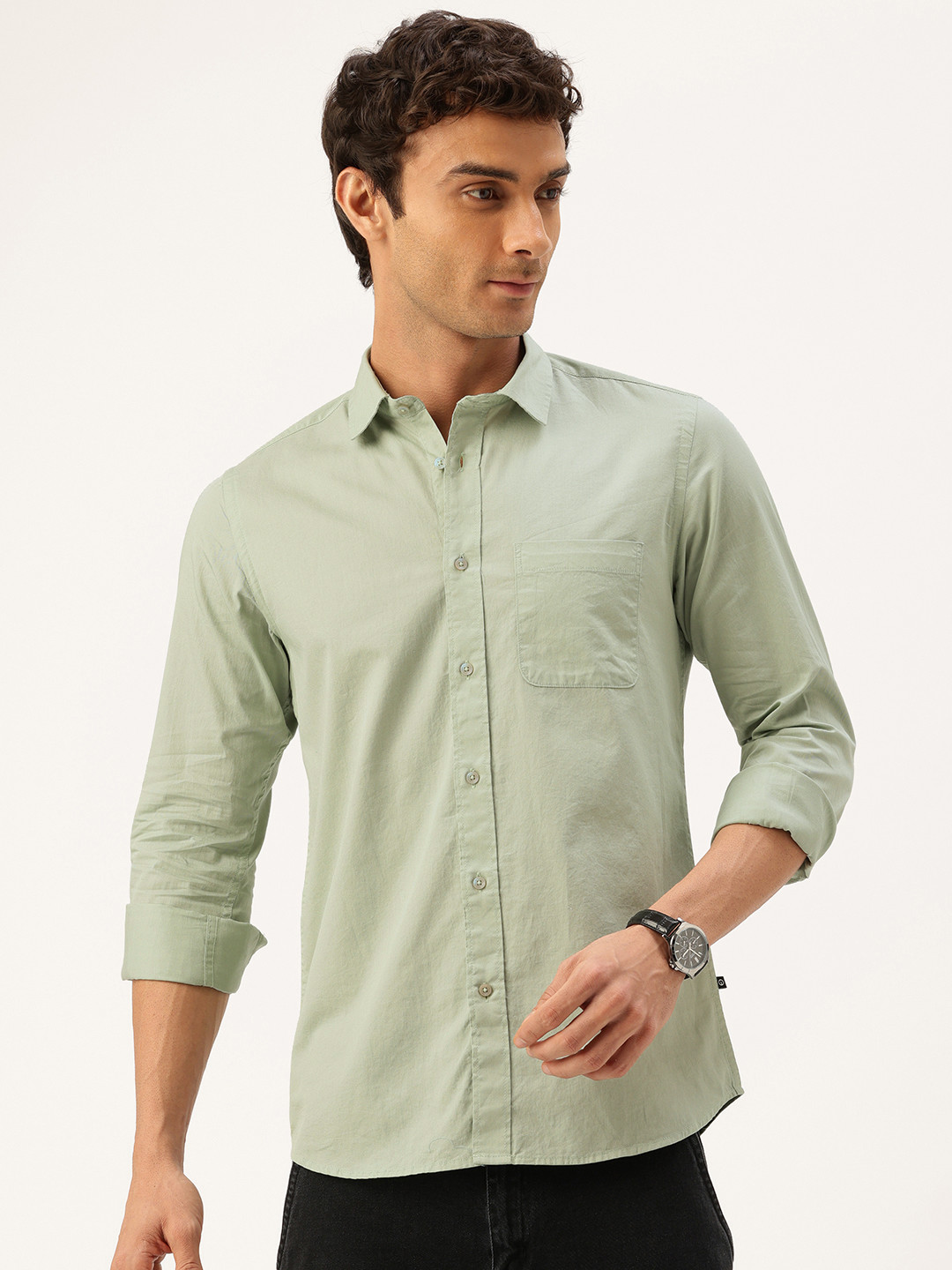 Integriti Pure Cotton Slim Fit Casual Shirt