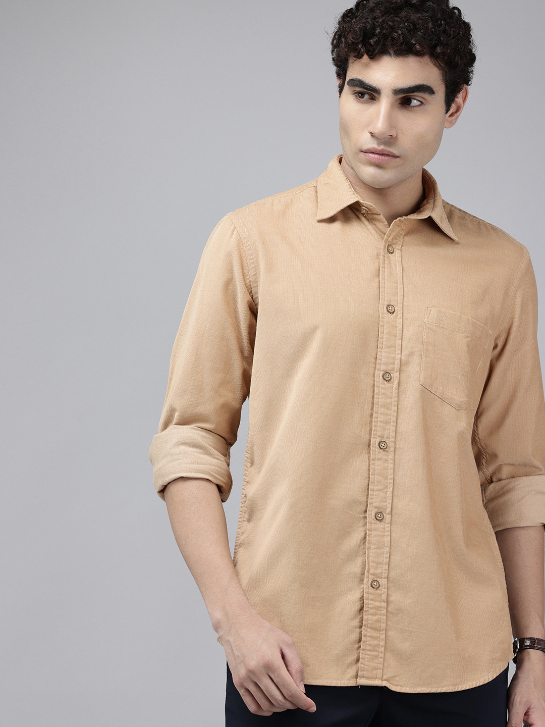 ColorPlus Corduroy Pure Cotton Casual Shirt