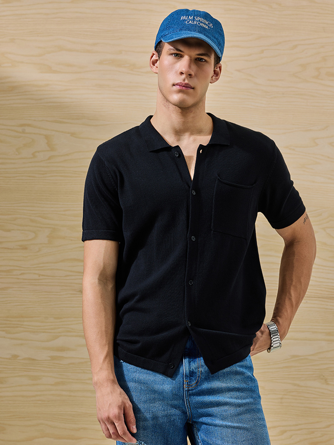 Snitch Short Sleeves Pure Cotton Shirt