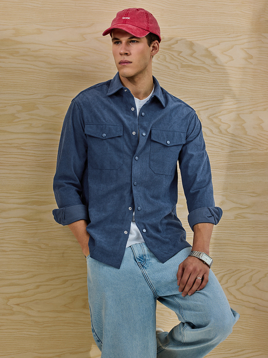 Snitch Relaxed Fit Casual Overshirt