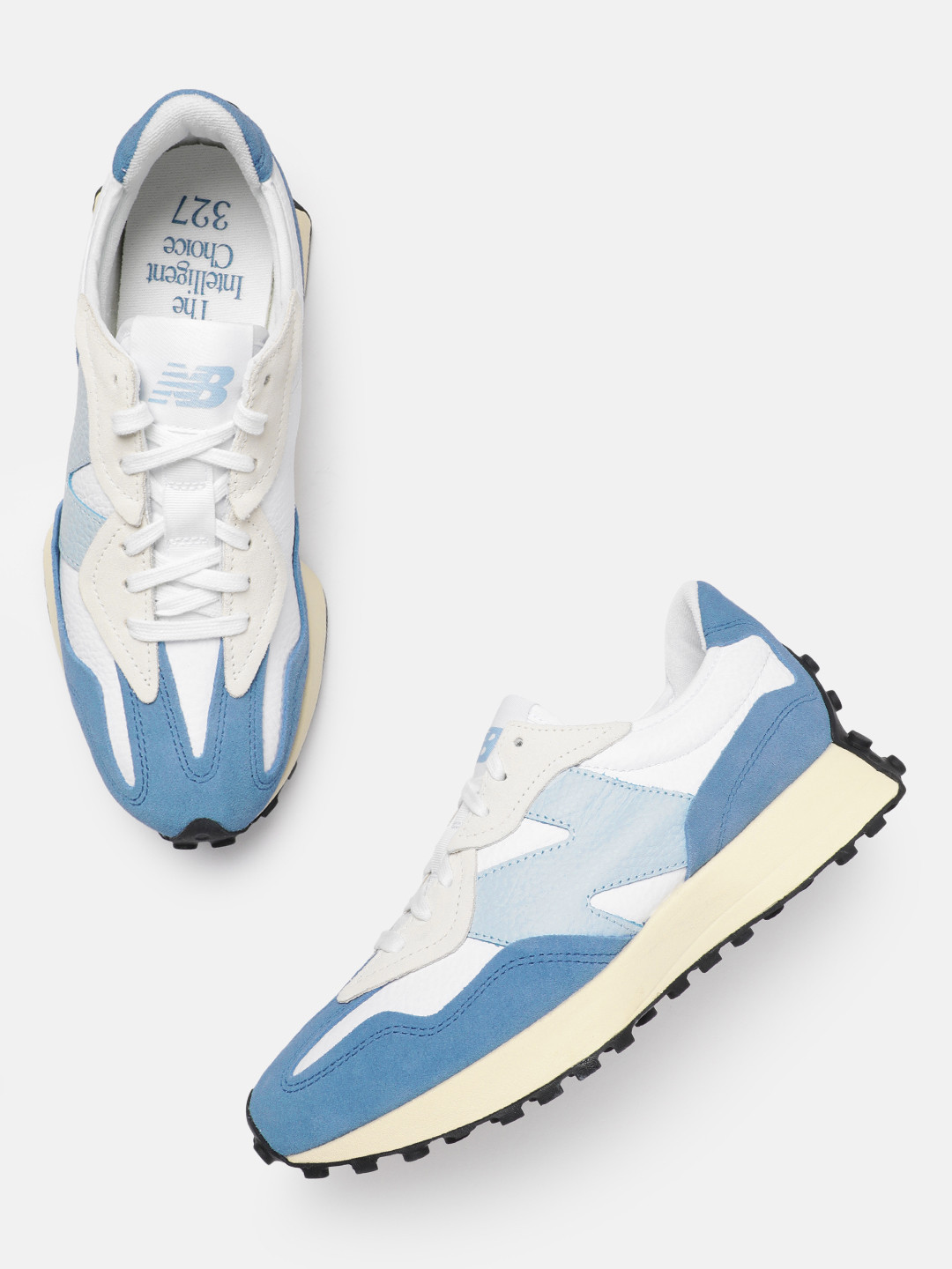 New Balance Unisex 327 Colourblocked Suede Sneakers
