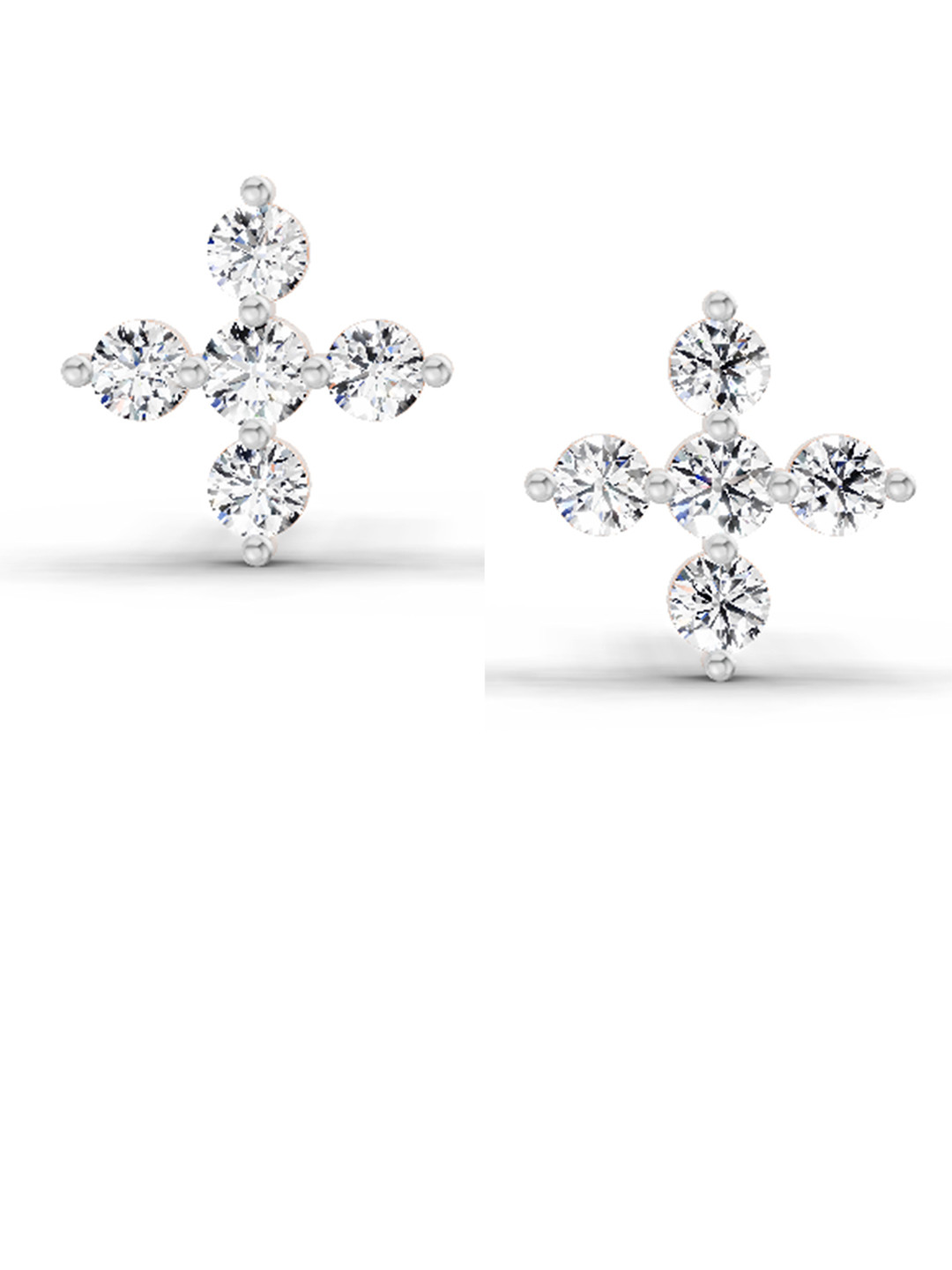 Sparkles 14K Rose Gold 0.37 Ct Lab Grown Diamond Stud Earrings