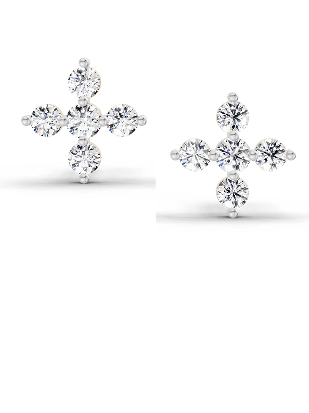 Sparkles Lab Grown Diamond Stud Earring 0.37 Ct Ct 14K Yellow Gold