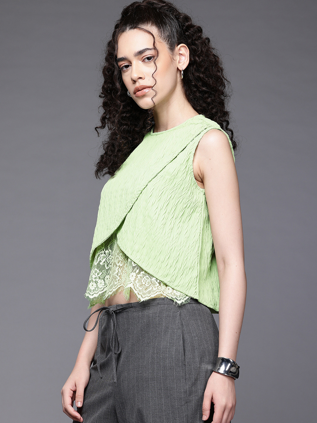 Freehand by The Indian Garage Co Layered Crop Top