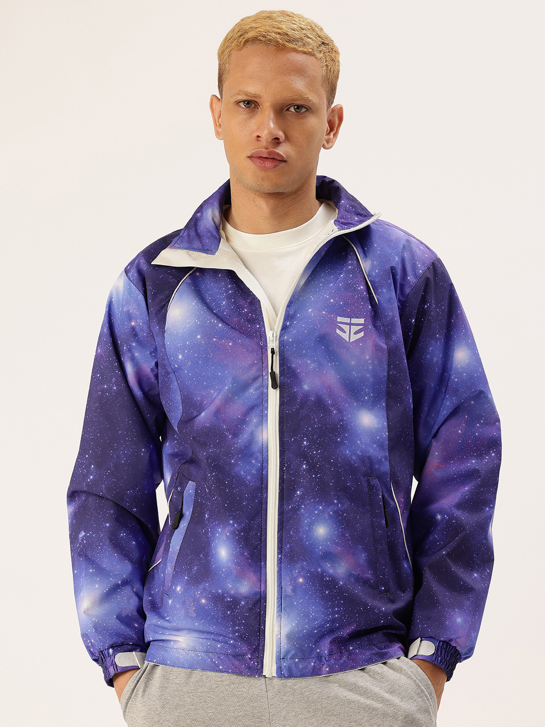 FIFTY TWO Graphic Printed Hooded Rain Jacket