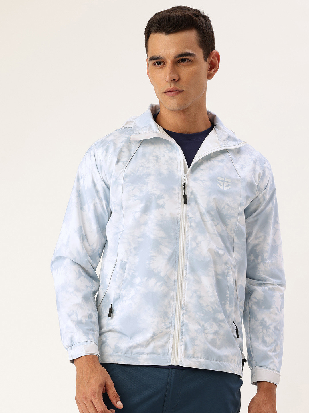 FIFTY TWO Printed Hooded Rain Jacket