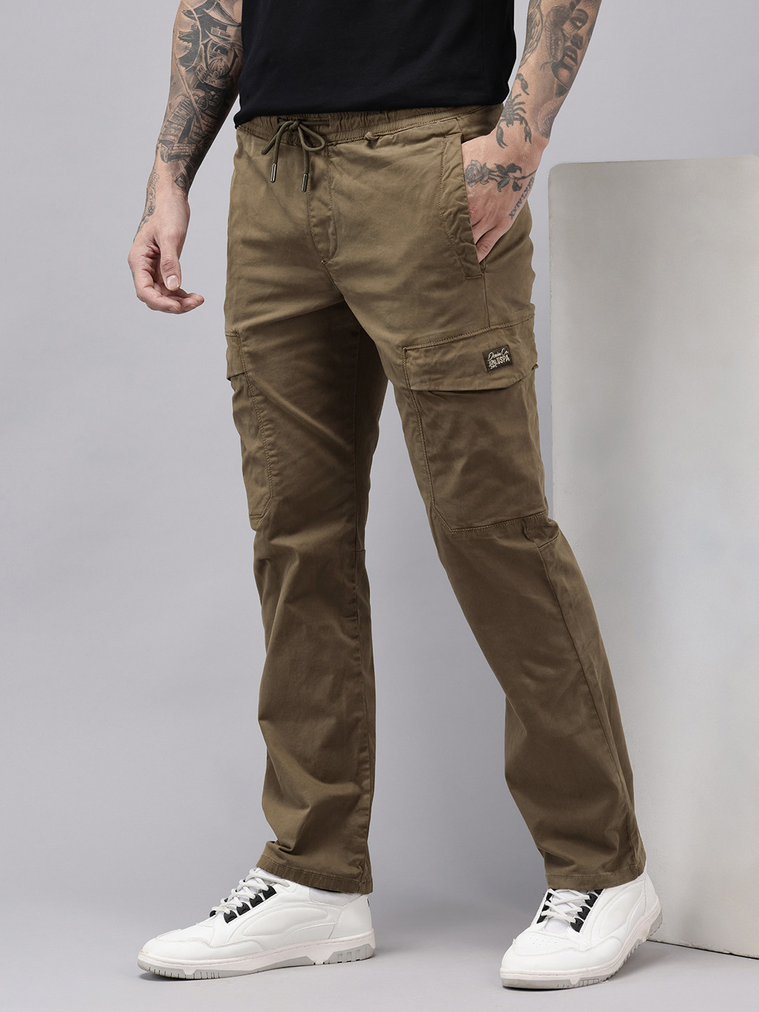 U.S. Polo Assn. Denim Co. Men Harold Straight Fit Cargo Trousers