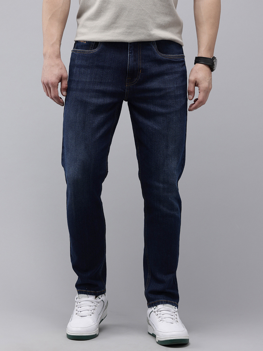 U.S. Polo Assn. Denim Co. Men Crop Light Fade Stretchable Skinny Fit Jeans