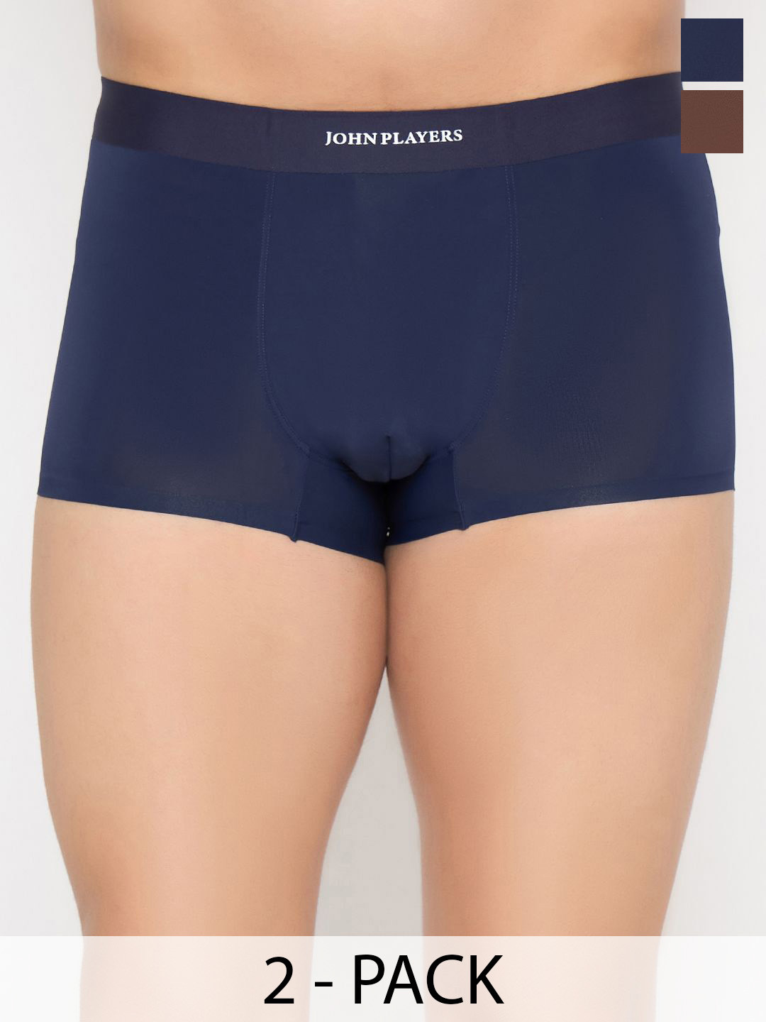 John Players Pack of 2 Modern Bonded Trunks JTK902C04S