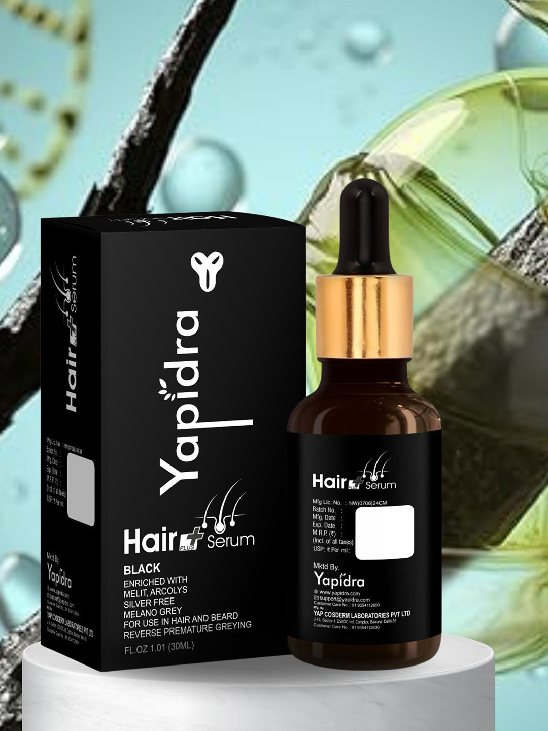 Yapidra Hair Plus Serum With Melit - 30 ml