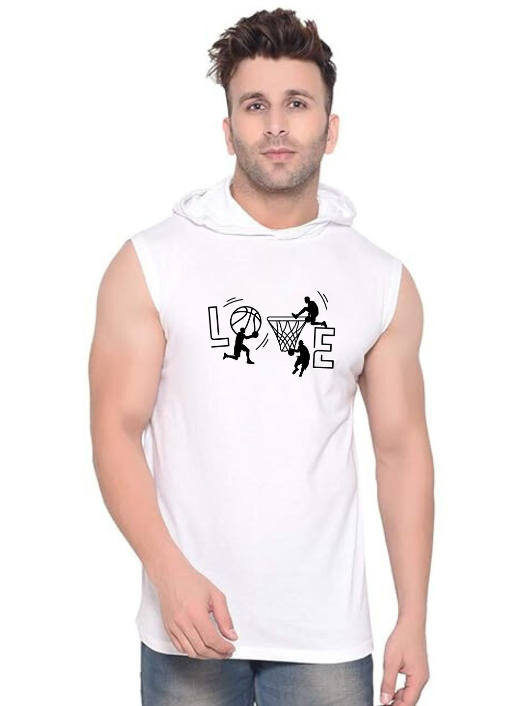 Fashnobic Love Printed Gym Vests