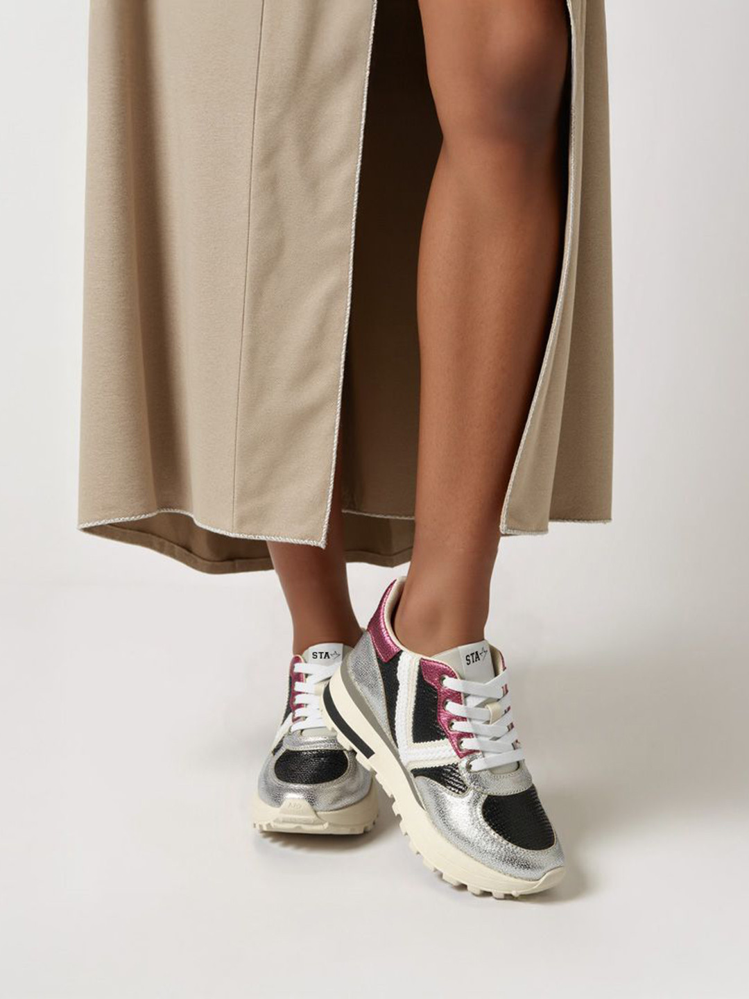 Saint G Women Western - Embellished Leather Sneakers