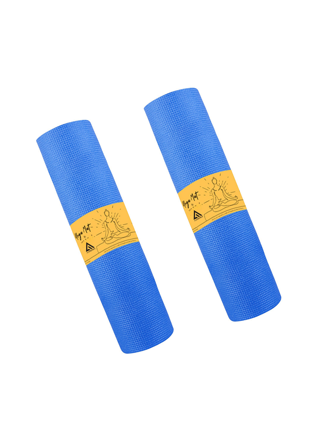 ADRENEX 2-Pcs Premium Anti Skid Sweat Absorbent Reversible Yoga Mats