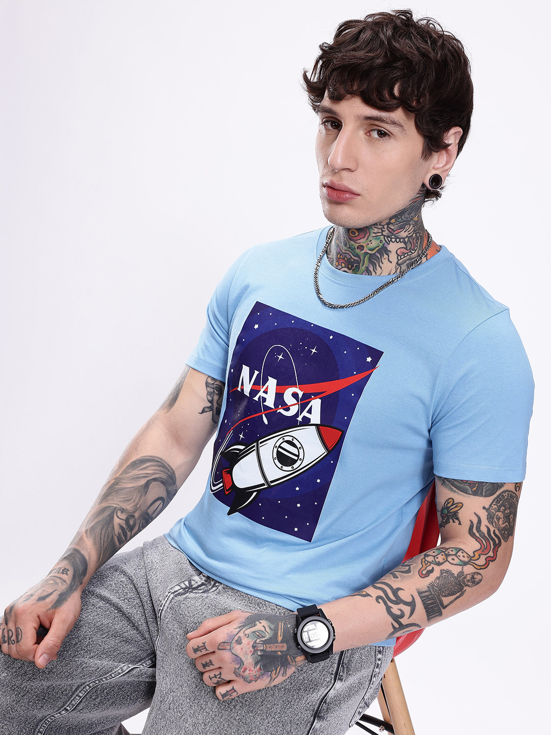 Kook N Keech NASA Printed Pure Cotton T-shirt