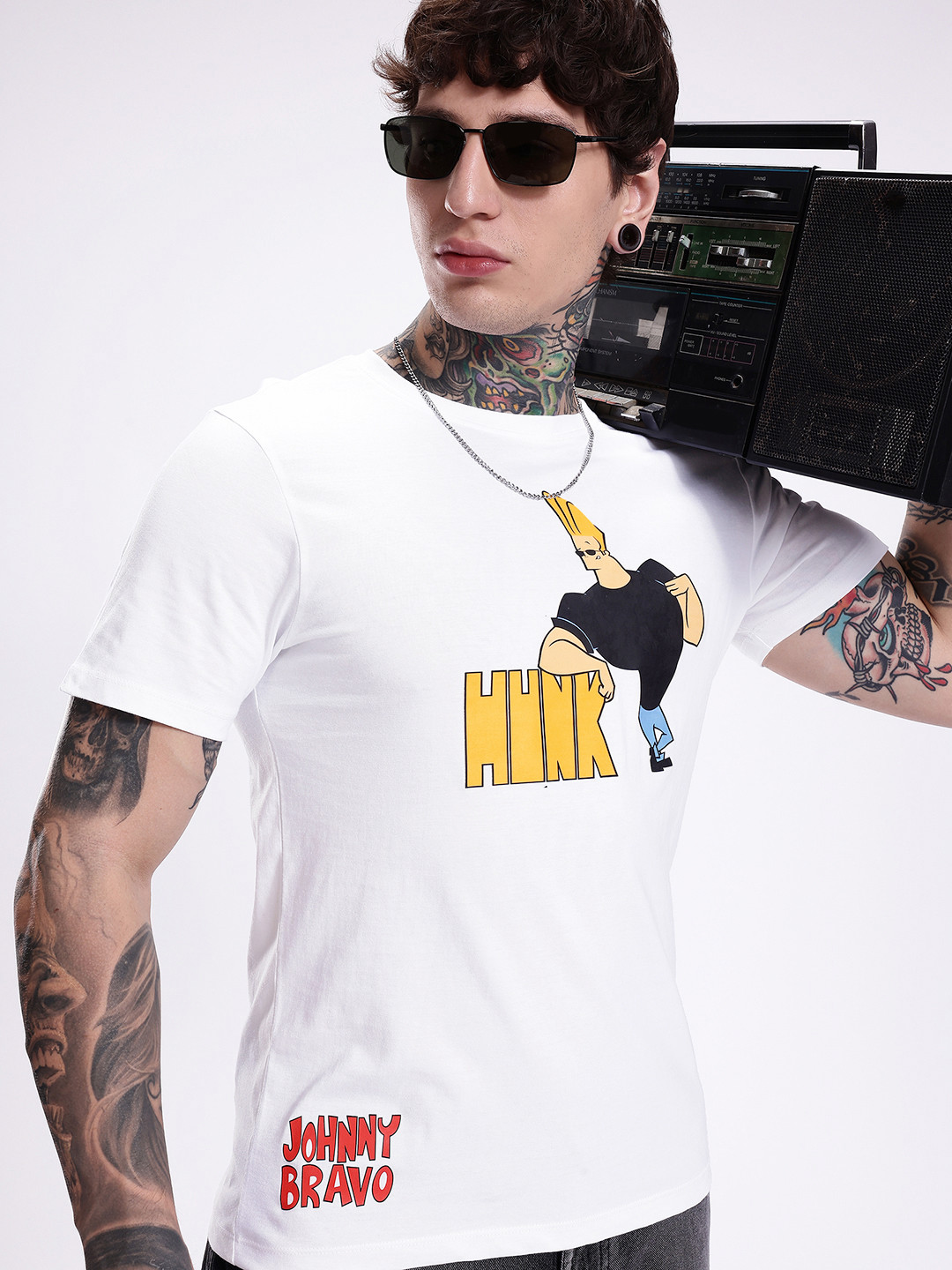 Kook N Keech Johnny Bravo Printed Pure Cotton T-shirt
