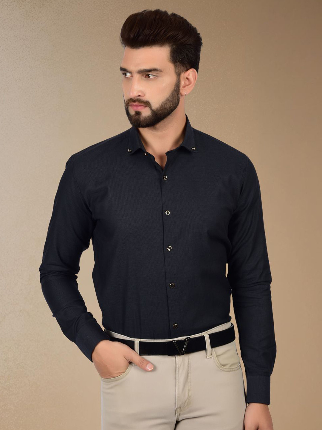 Heed Attentive Men Club Tailored Fit Party Shirt