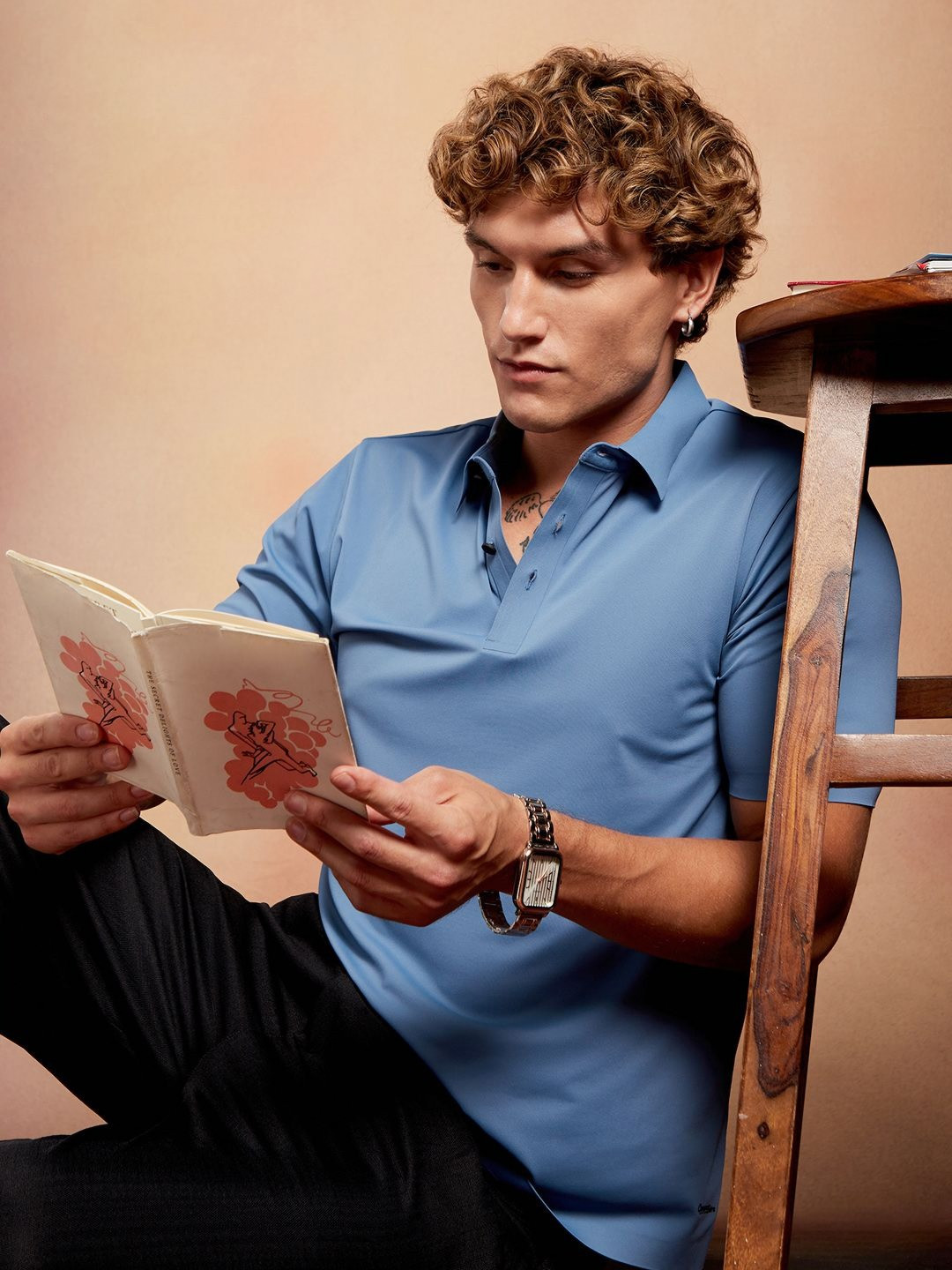 Campus Sutra Polo Collar T-shirt