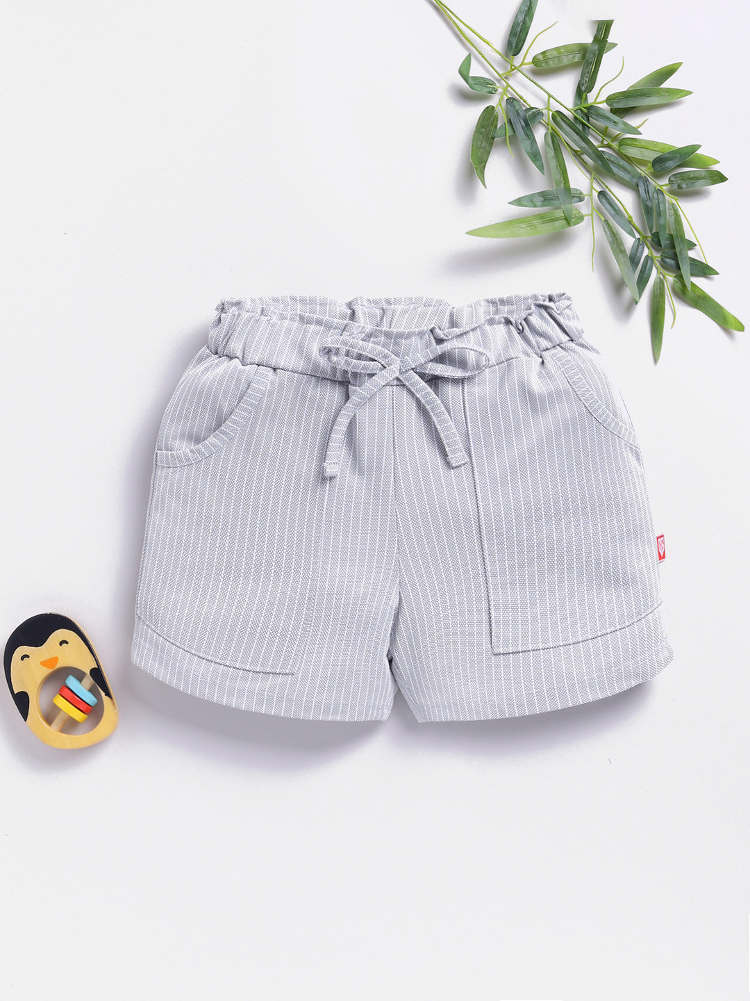 Here&Now X Game Begins Girls Self Design Loose Fit Shorts