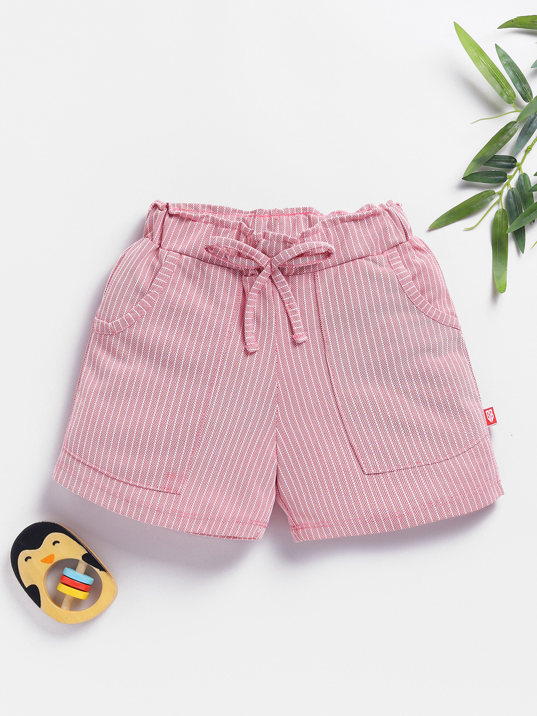 Here&Now X Game Begins Girls Self Design Loose Fit Shorts