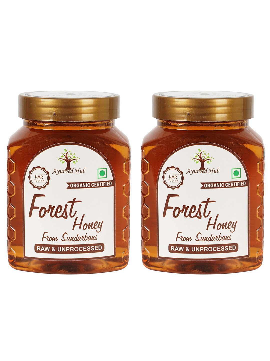 Ayurved Hub Pack Of 2 Raw Organic Forest Honey from Sundarbans 500g