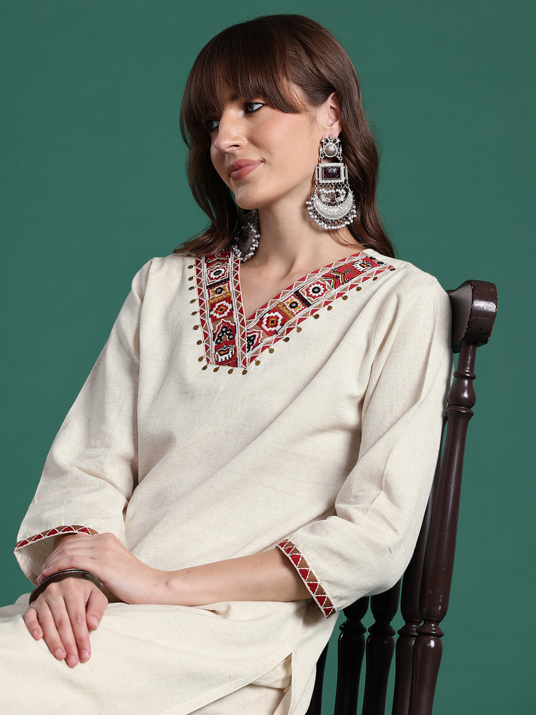 Indo Era Ethnic Motifs Embroidered Kurta with Palazzos