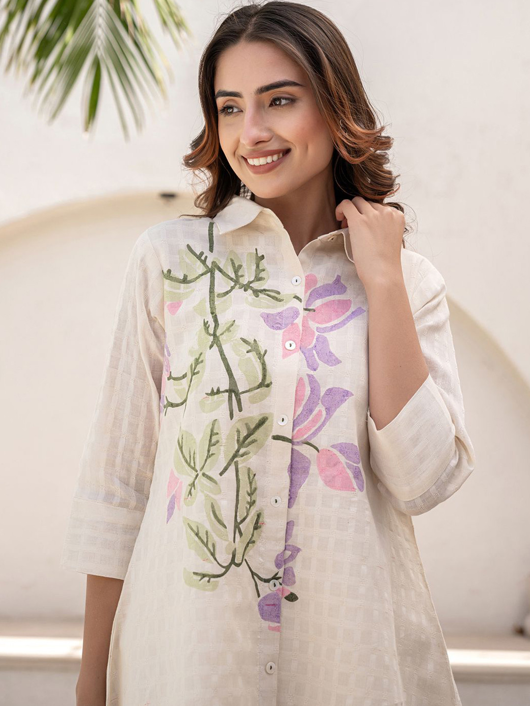 Indo Era Printed Pure Cotton Tunic & Trousers Co-ords