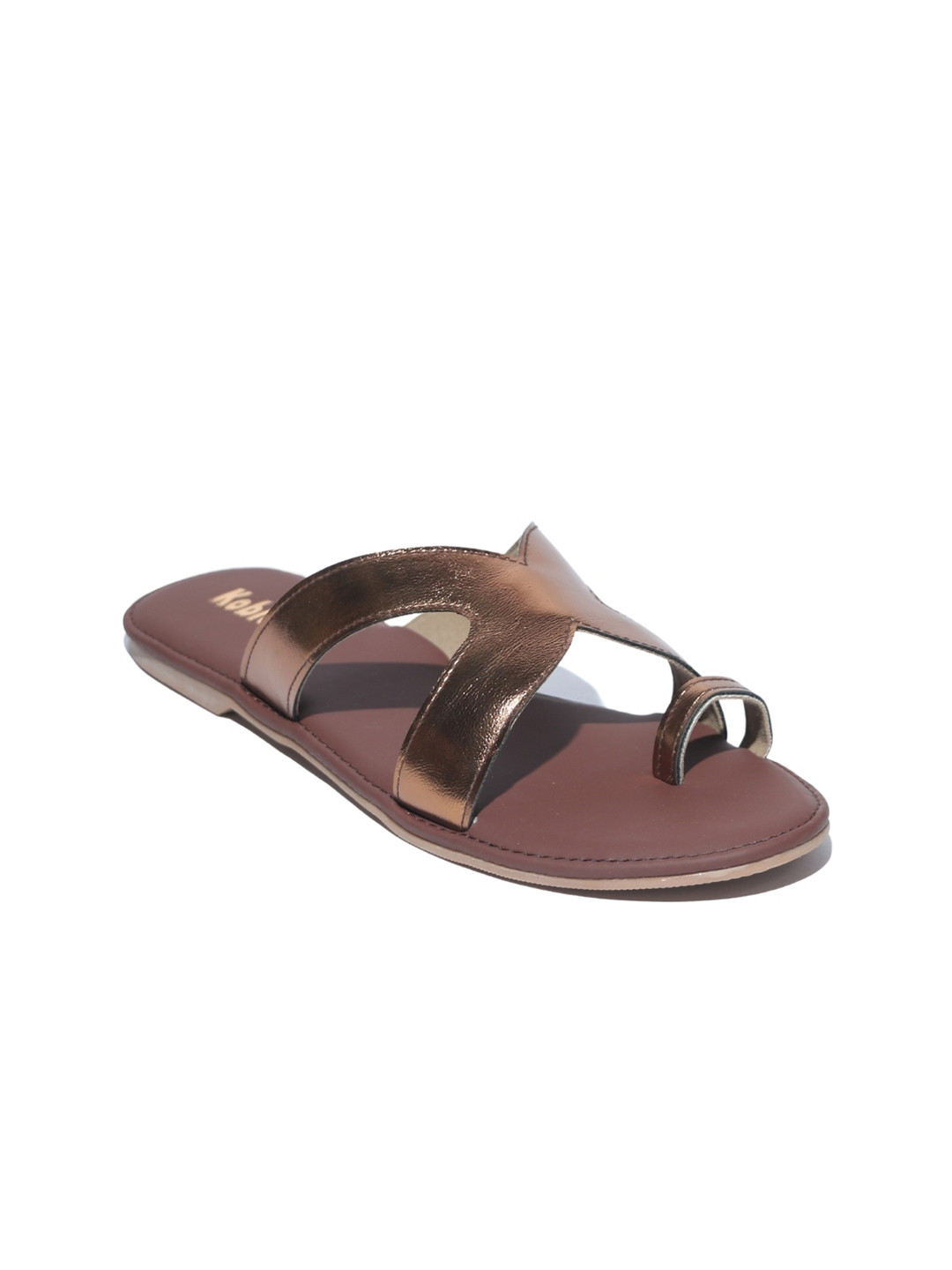 Koblerr Women One Toe ring Embellished Flats