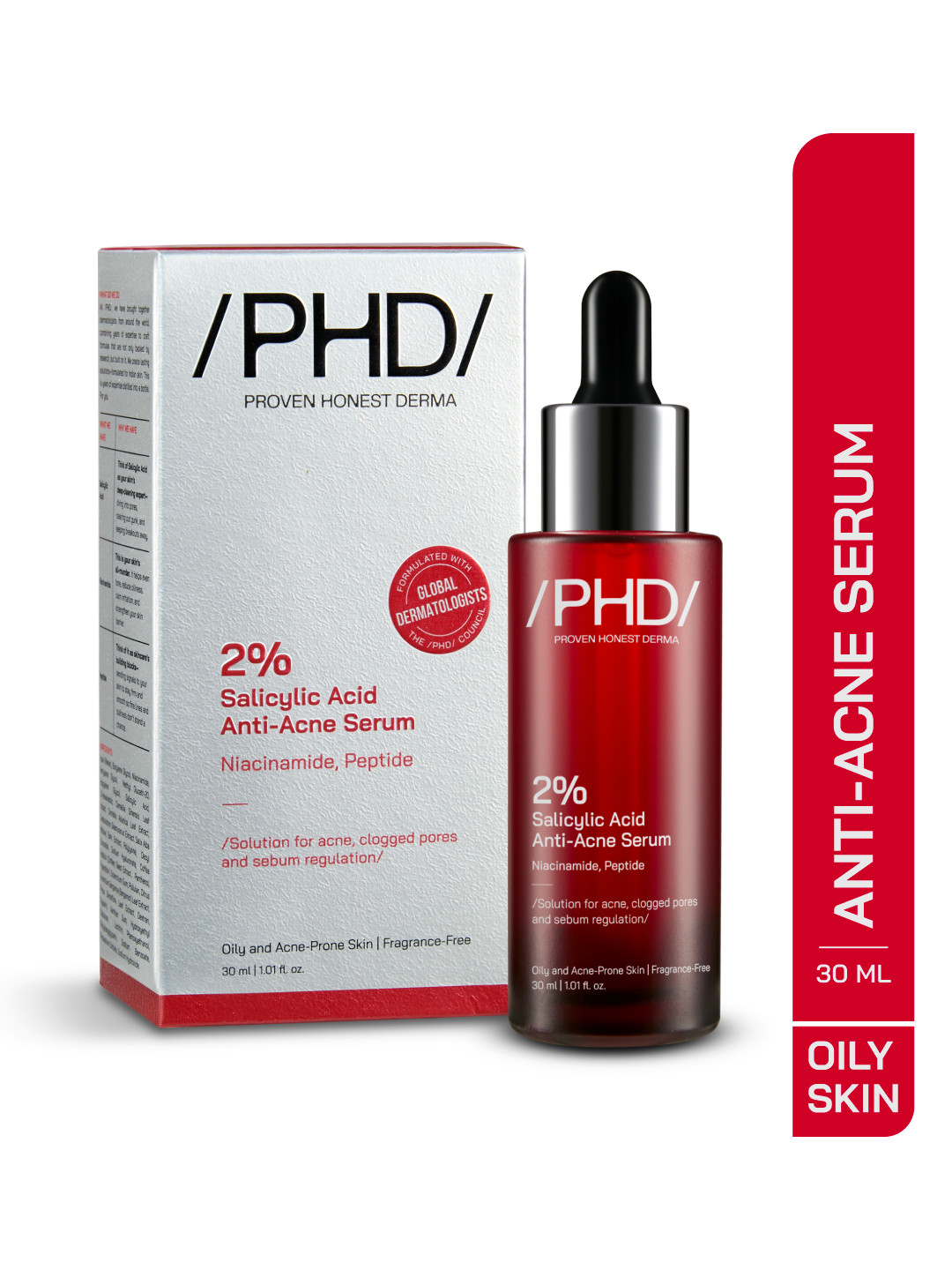 Proven Honest Derma PHD 2% Salicylic Acid Anti-Acne Serum with Niacinamide & Peptides