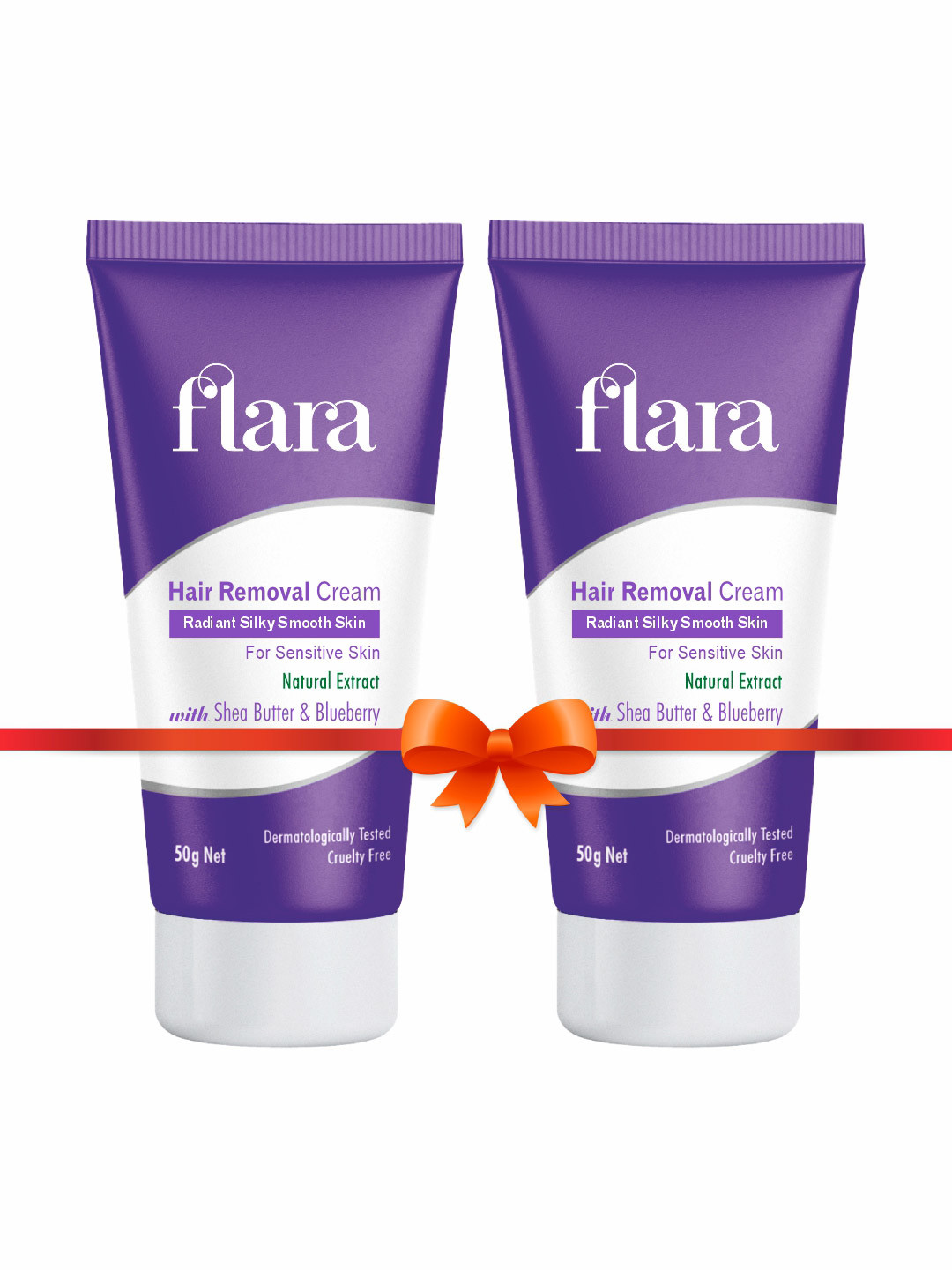 FLARA Set Of 2 Hair Removal Cream For Sensitive Skin - 50 g Each