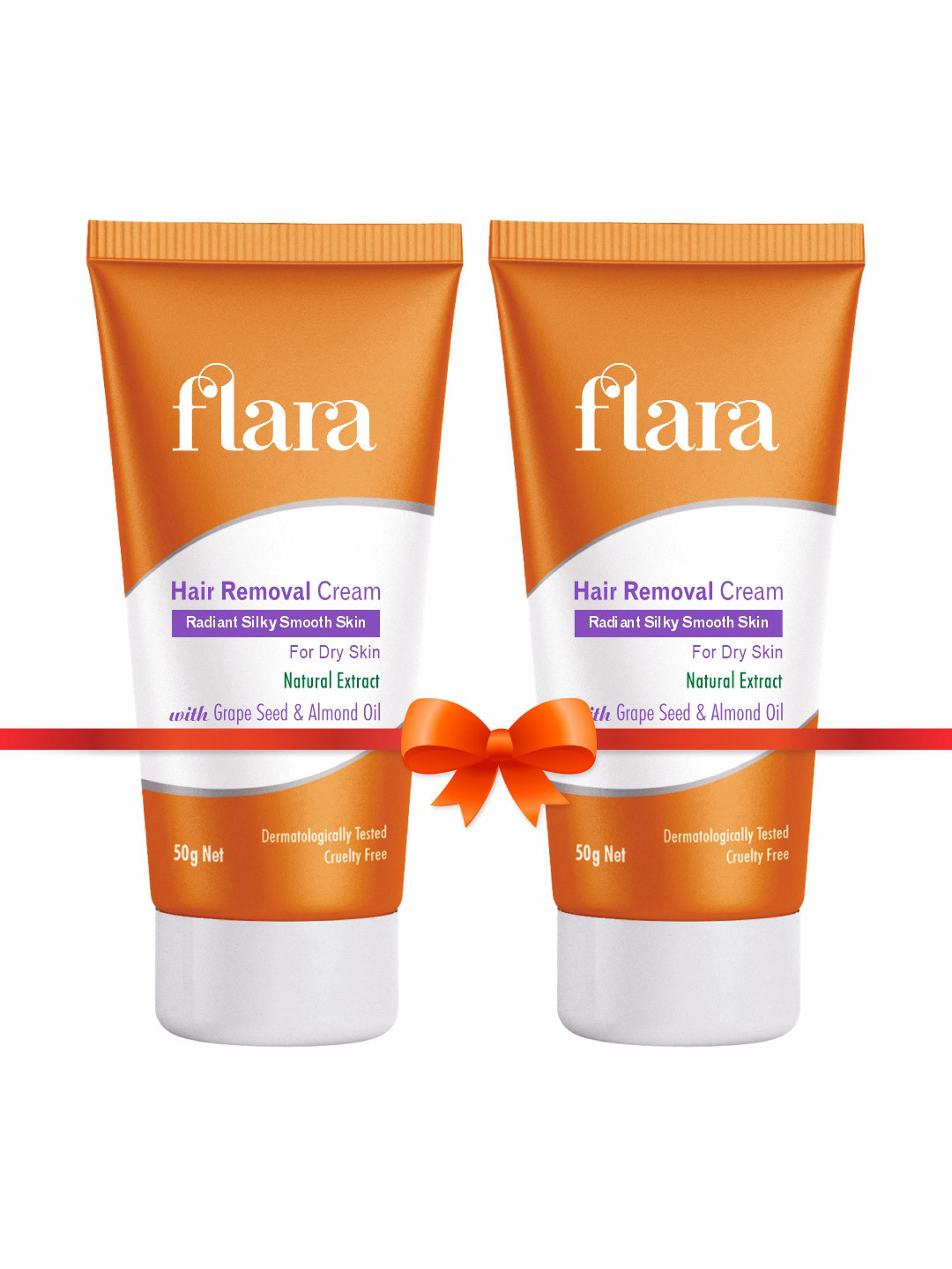 FLARA Set Of 2 Hair Removal Cream For Dry Skin - 50 g Each