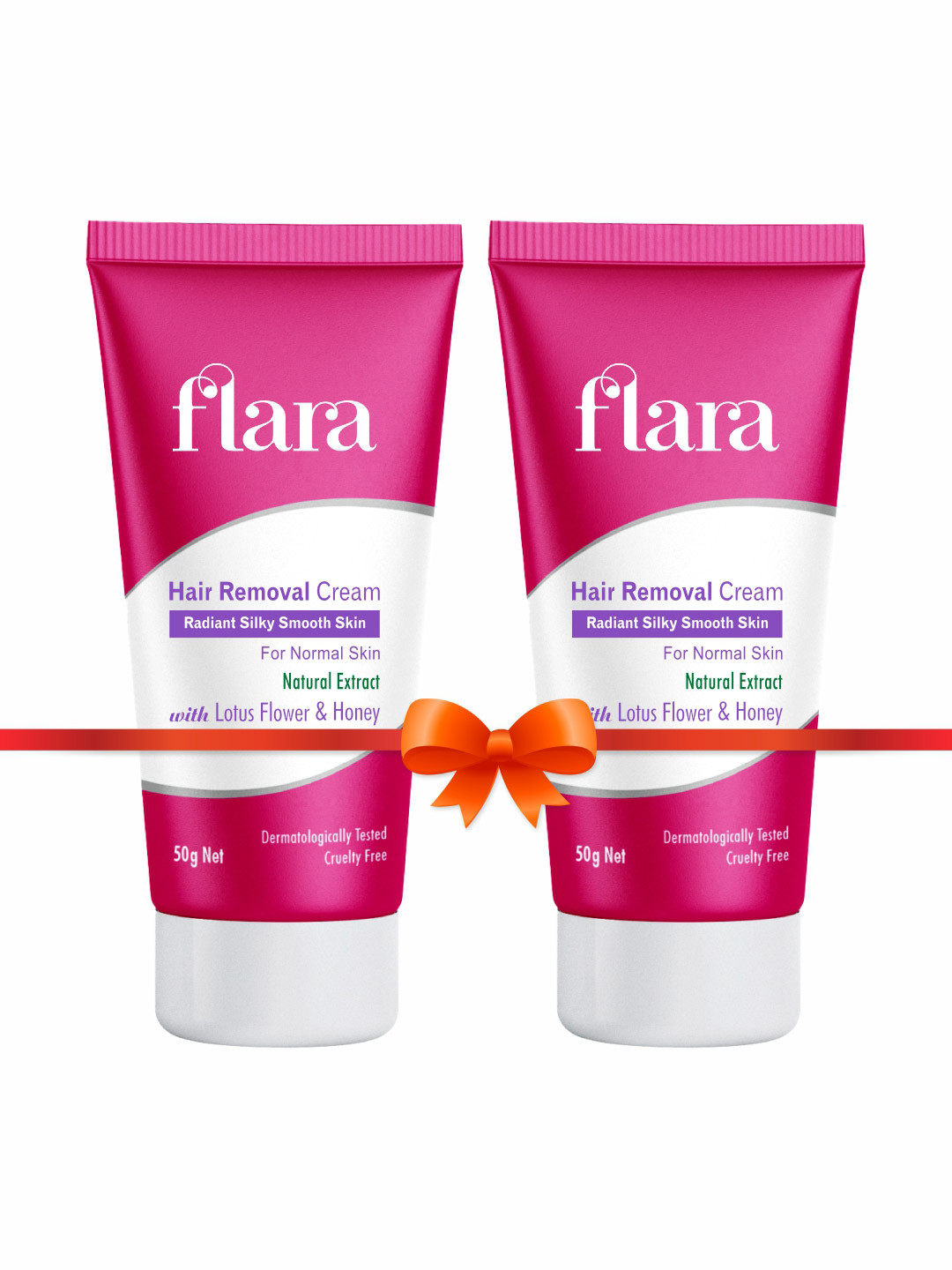 FLARA Set Of 2 Hair Removal Cream for Normal Skin - 50 g Each