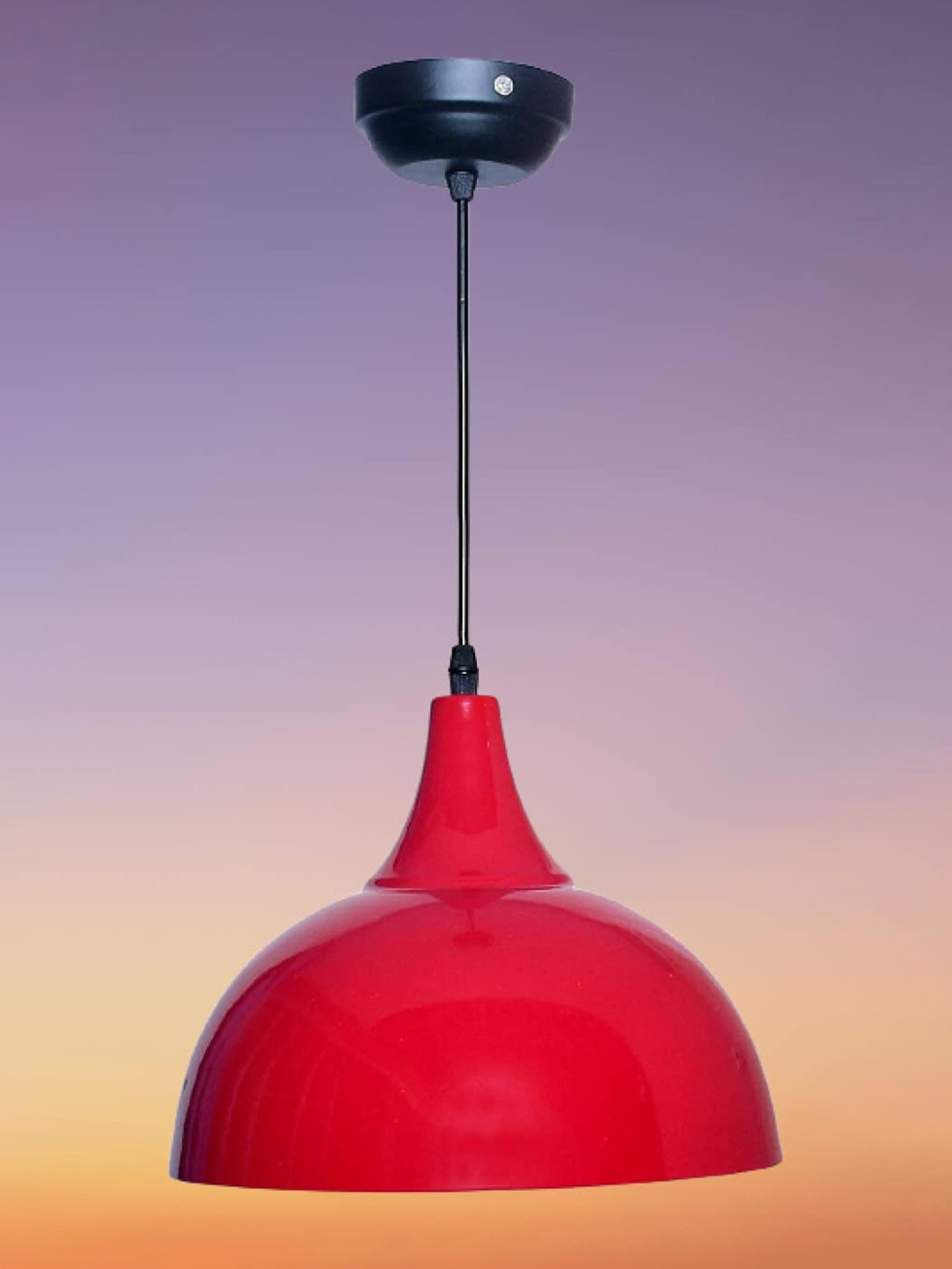 KINIS Modern and Unique Style Red & Black Aluminium Quirky Ceiling Lamp