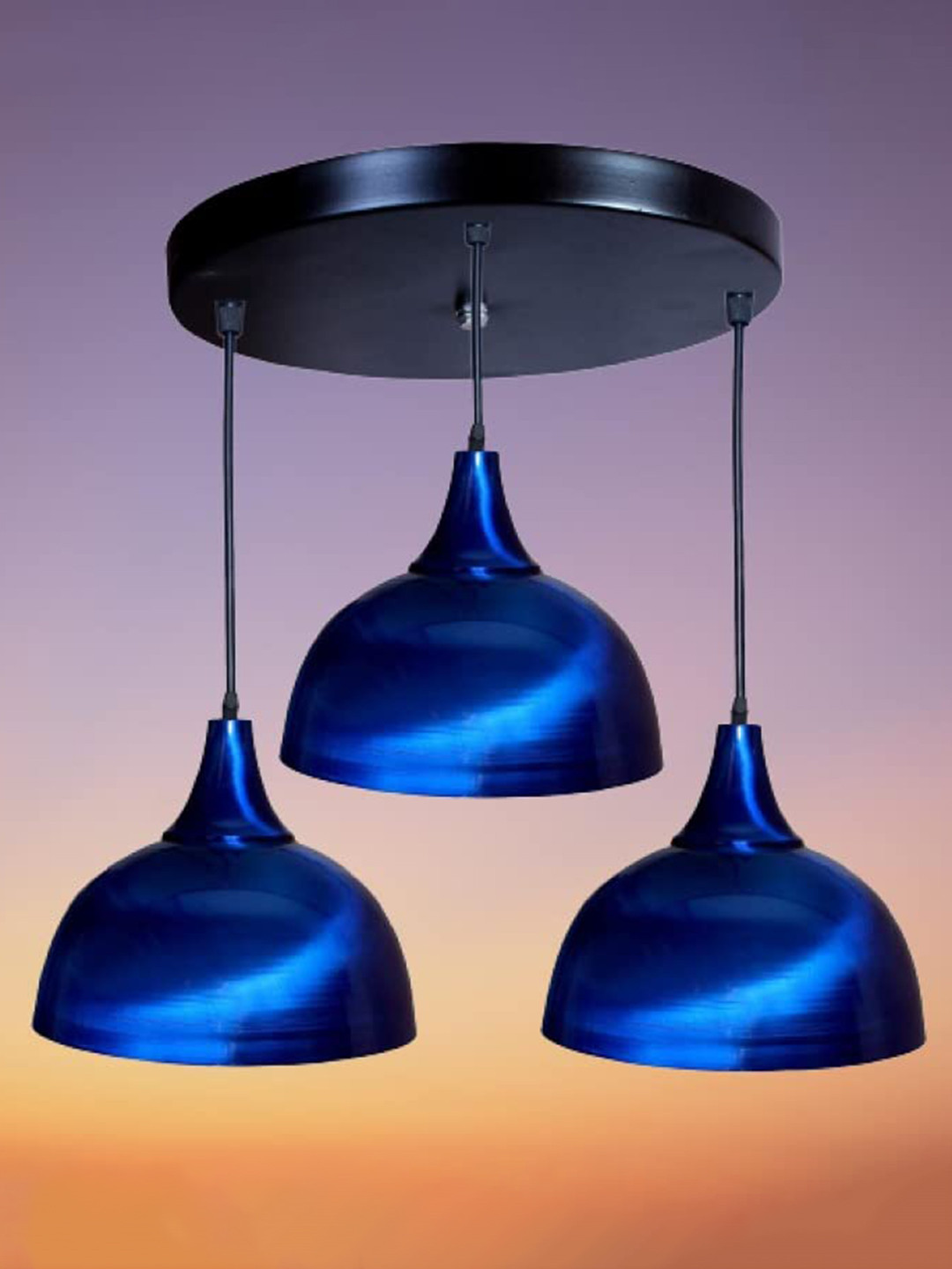 KINIS Blue Semi-sphere Shaped Aluminium Ceiling Lamp