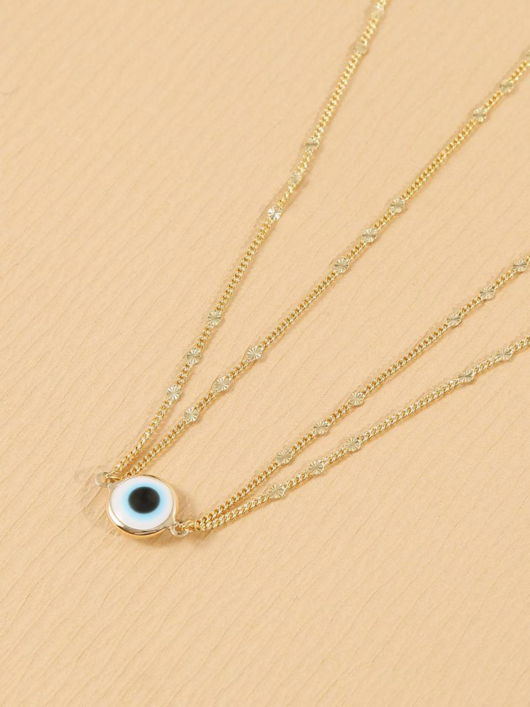 AQUASTREET 14K Plated Waterproof Anti-tarnish Evil Eye Body Chain