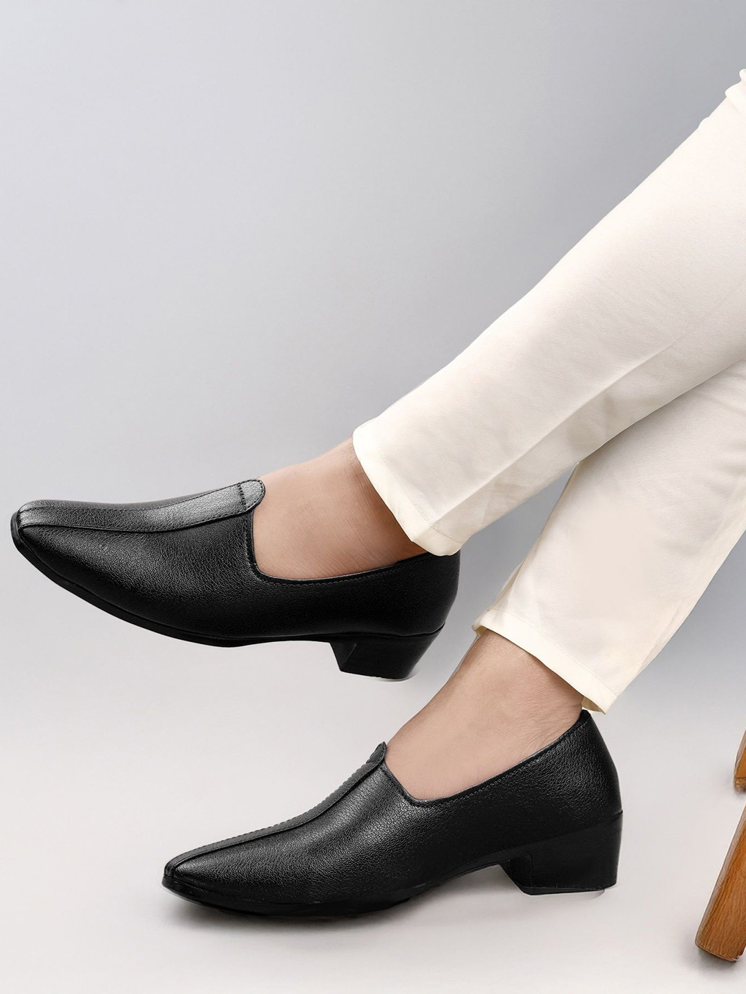 Bxxy Men 2 Inch Heel Height Increasing Traditional Panjabi Jutti