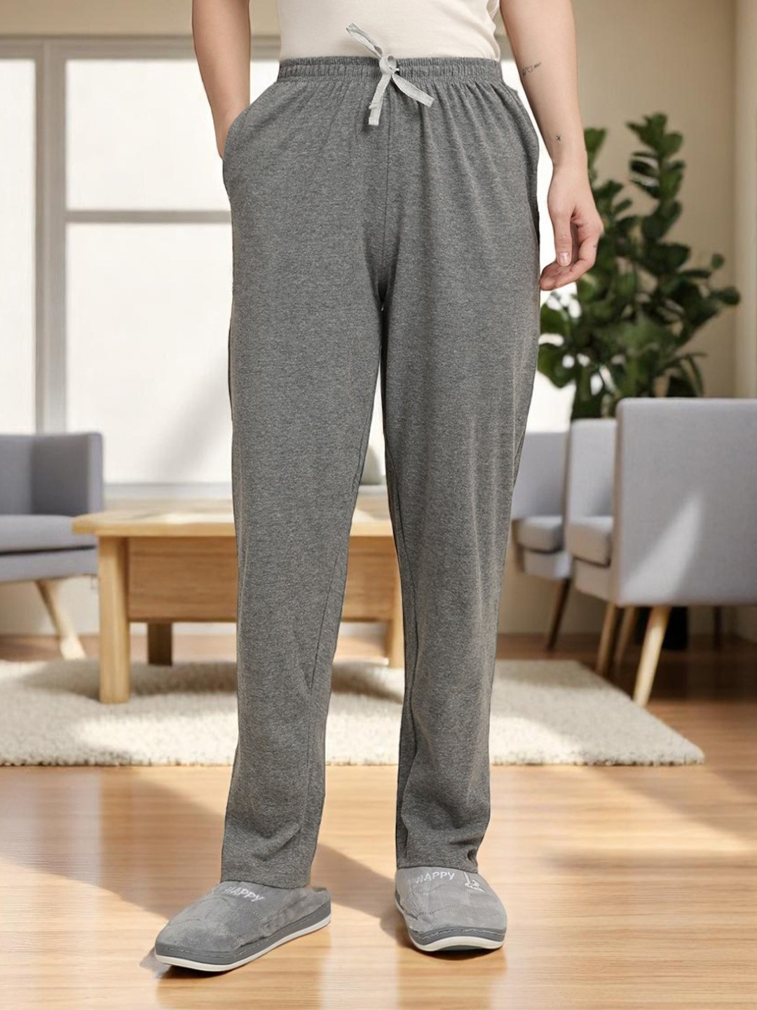 Kryptic Pure Cotton Relaxed Fit Lounge Pants