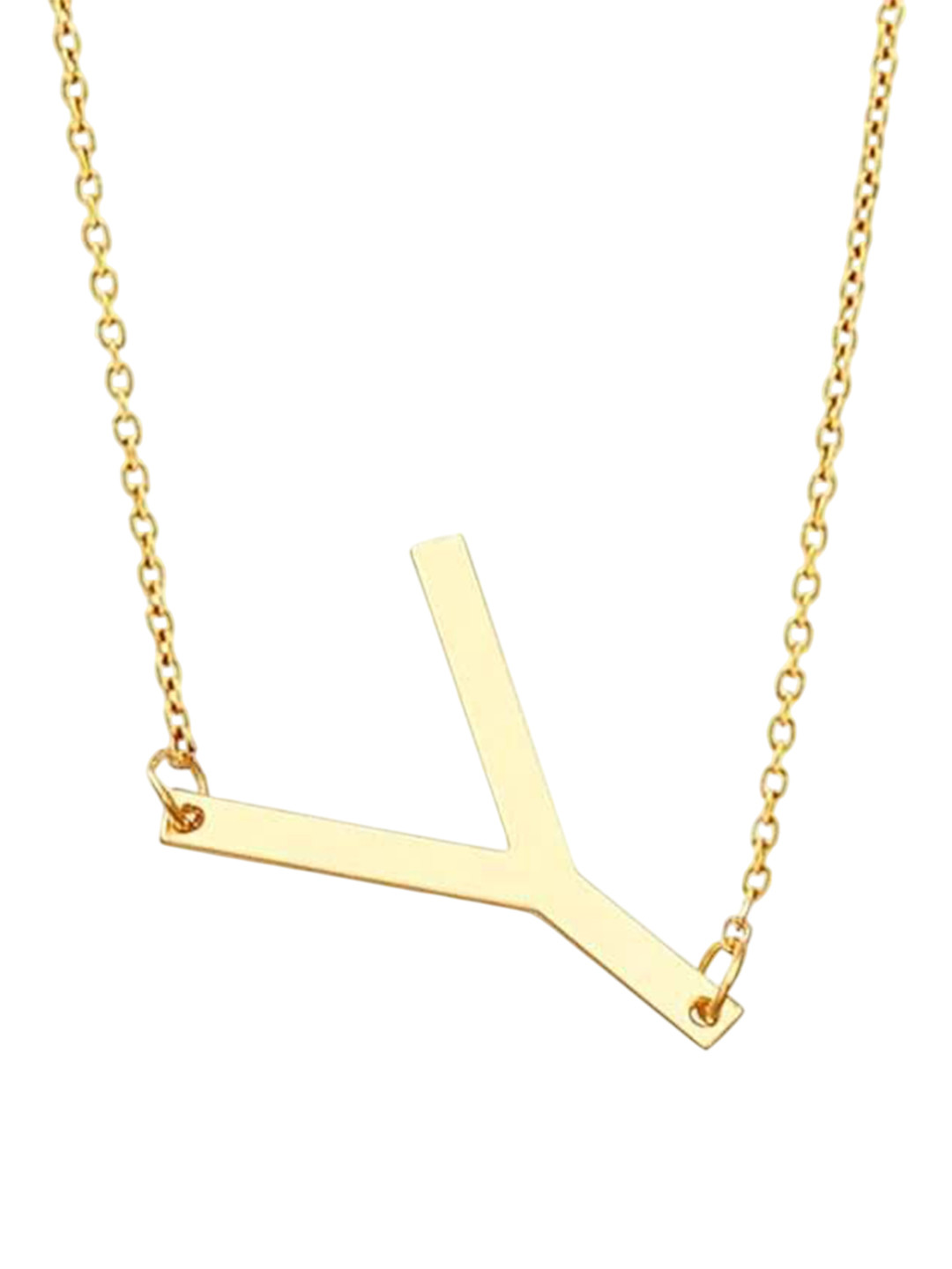 Bling Queen Gold-Plated Y Initial Alphabet Chain