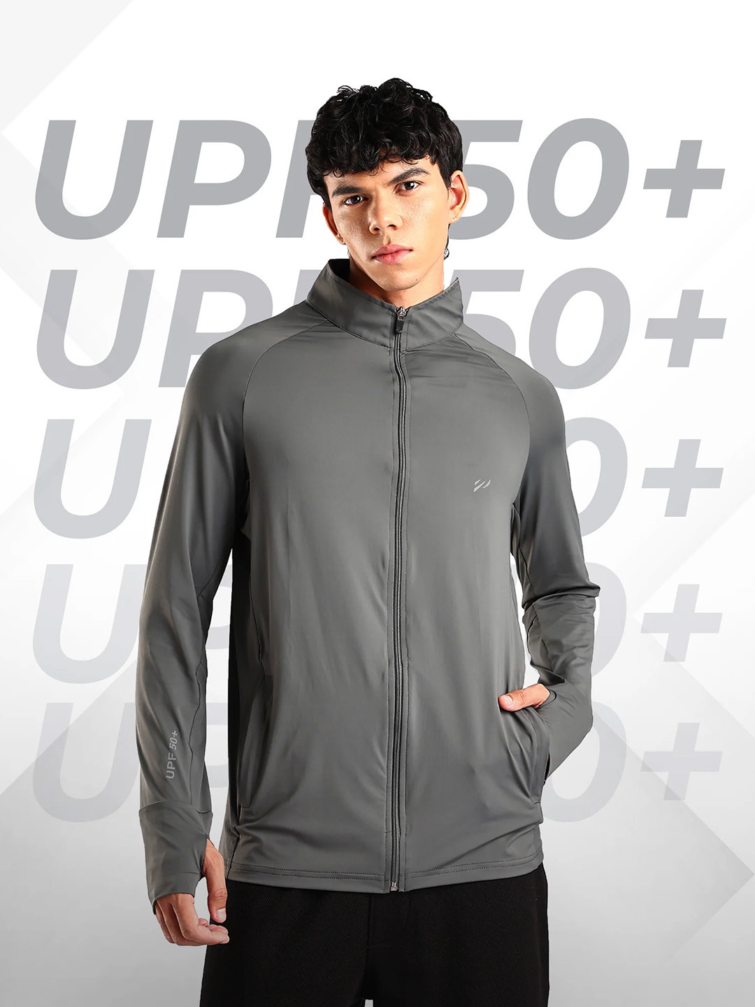 BLUE TYGA Men Lightweight Outdoor Sporty Sunscreen Jacket