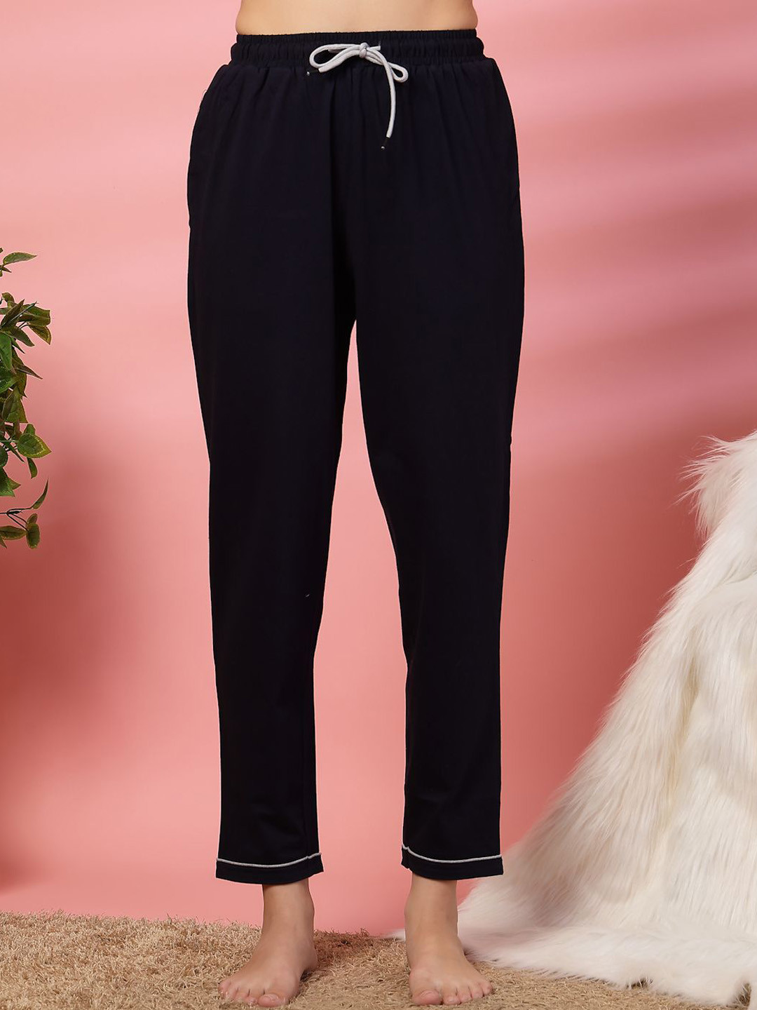 ETC Cotton High-Rise Straight Lounge Pant