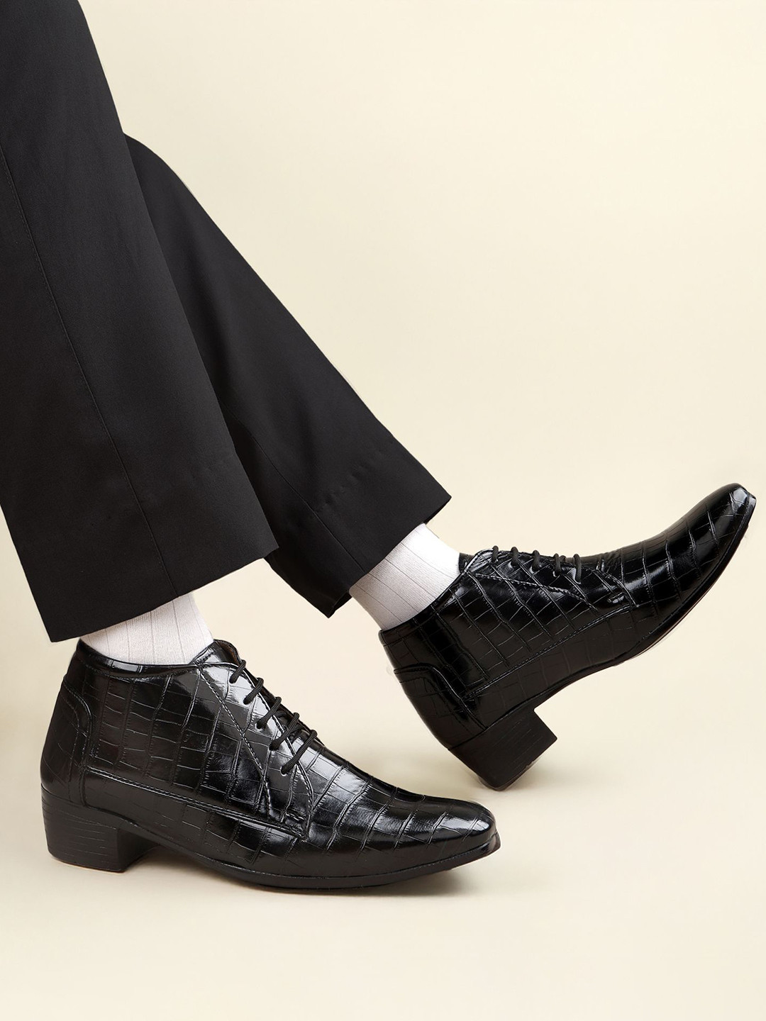 Bxxy Men 2 Inch Heel Height Increasing Traditional Panjabi Jutti