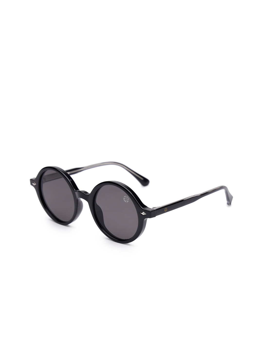 HASHTAG EYEWEAR Unisex UV-protected Full Rim Round Sunglasses SEWA-TR28019-BLK