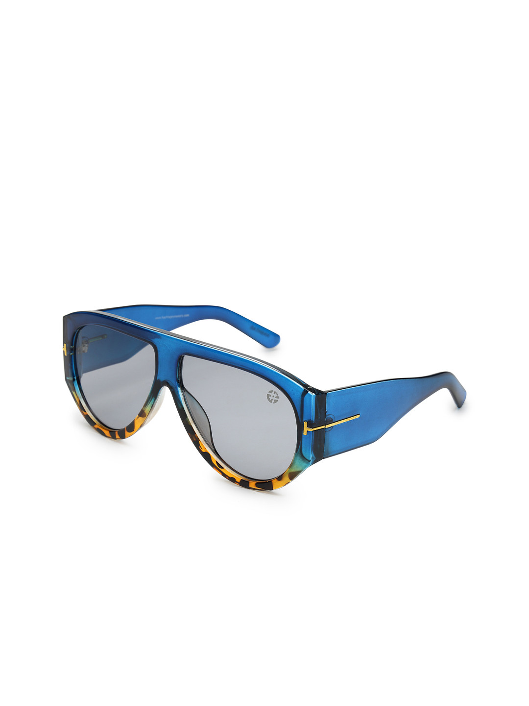 HASHTAG EYEWEAR Unisex UV-protected Full Rim Aviator Sunglass SEWA-89182-BLU