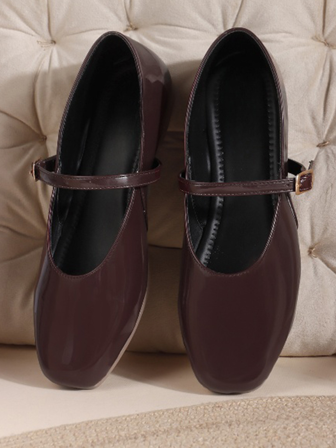 Try Me Women Synthetic Leather Round Toe Flatforms Casual Shoes