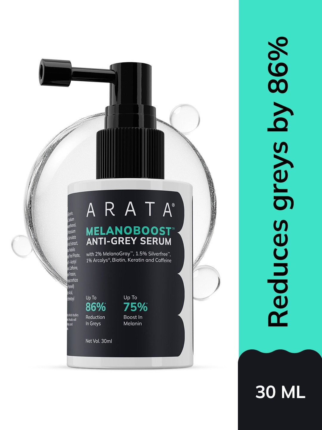 ARATA Anti-Grey Hair & Beard Serum- 30 ml