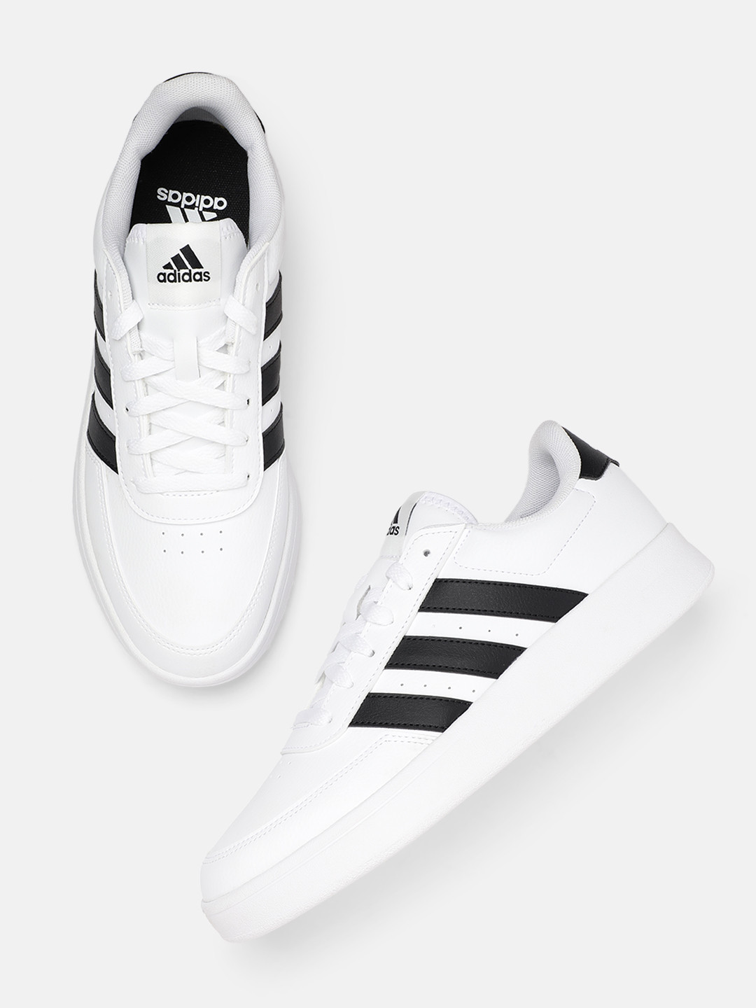 ADIDAS Men Leather Perforated Breaknet 2.0 IKD Basketball Shoes
