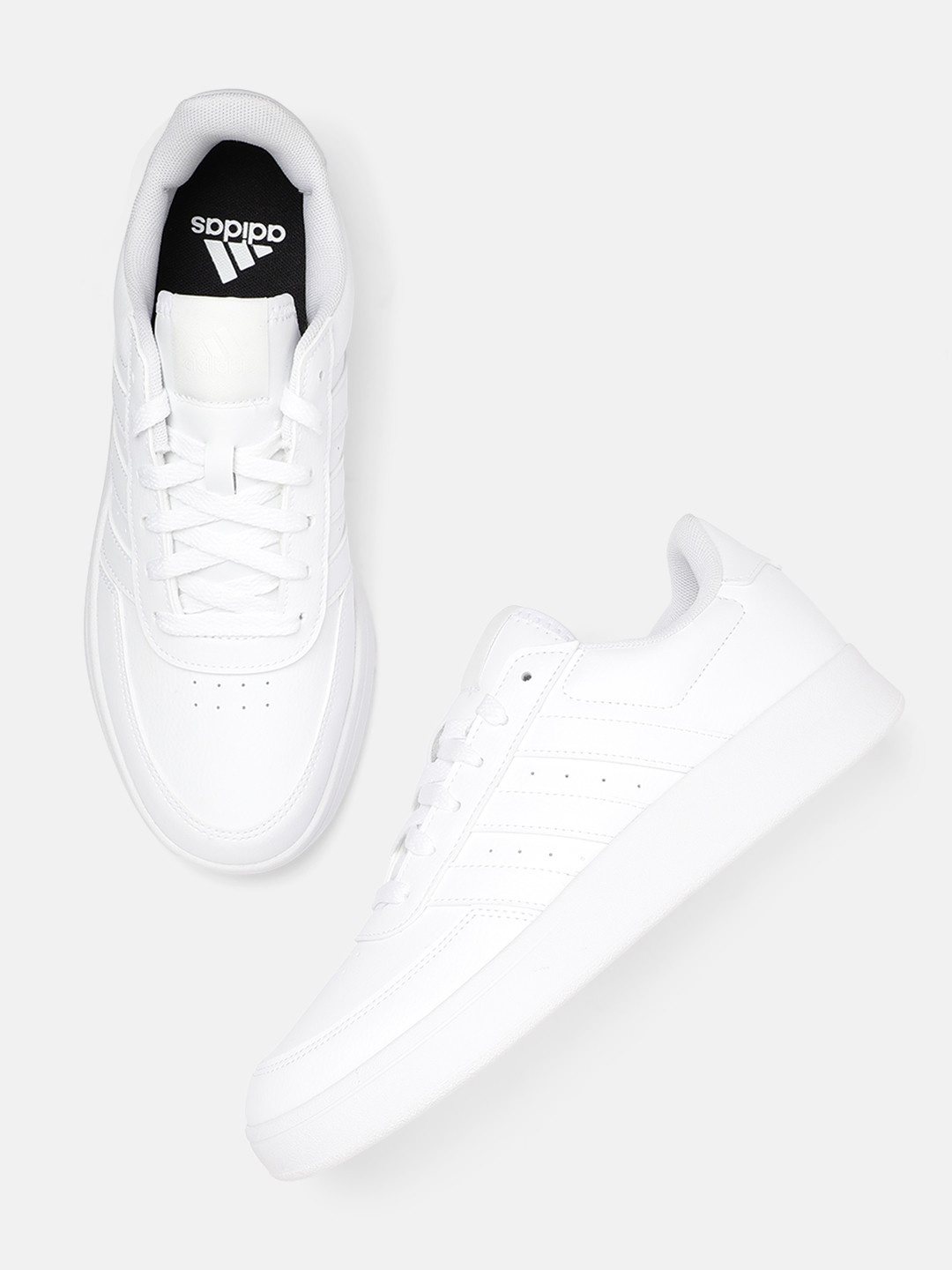 ADIDAS Men Leather Perforated Breaknet 2.0 IKD Basketball Shoes