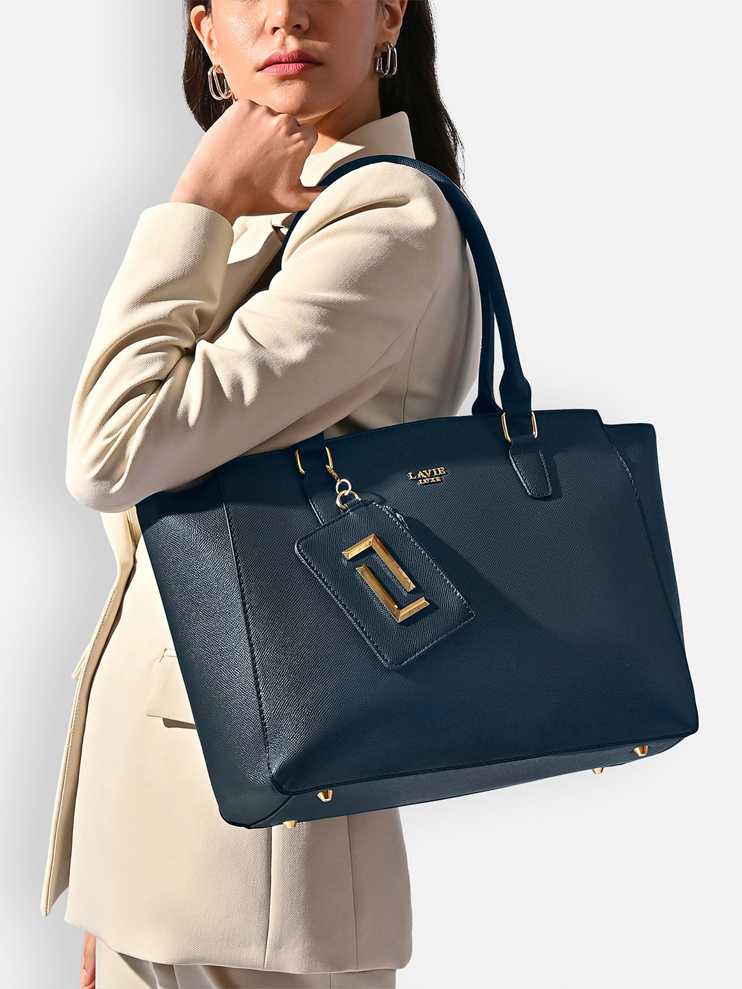 LAVIE LUXE Printed Oversized Shopper Easy Carry Handheld Bag