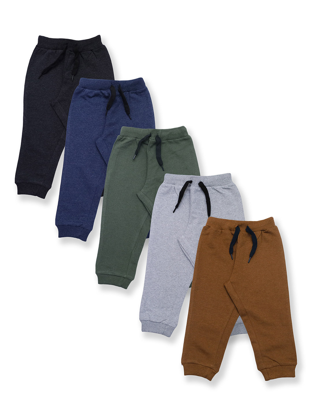 YUV Infants Pack Of 5 Mid-Rise Joggers