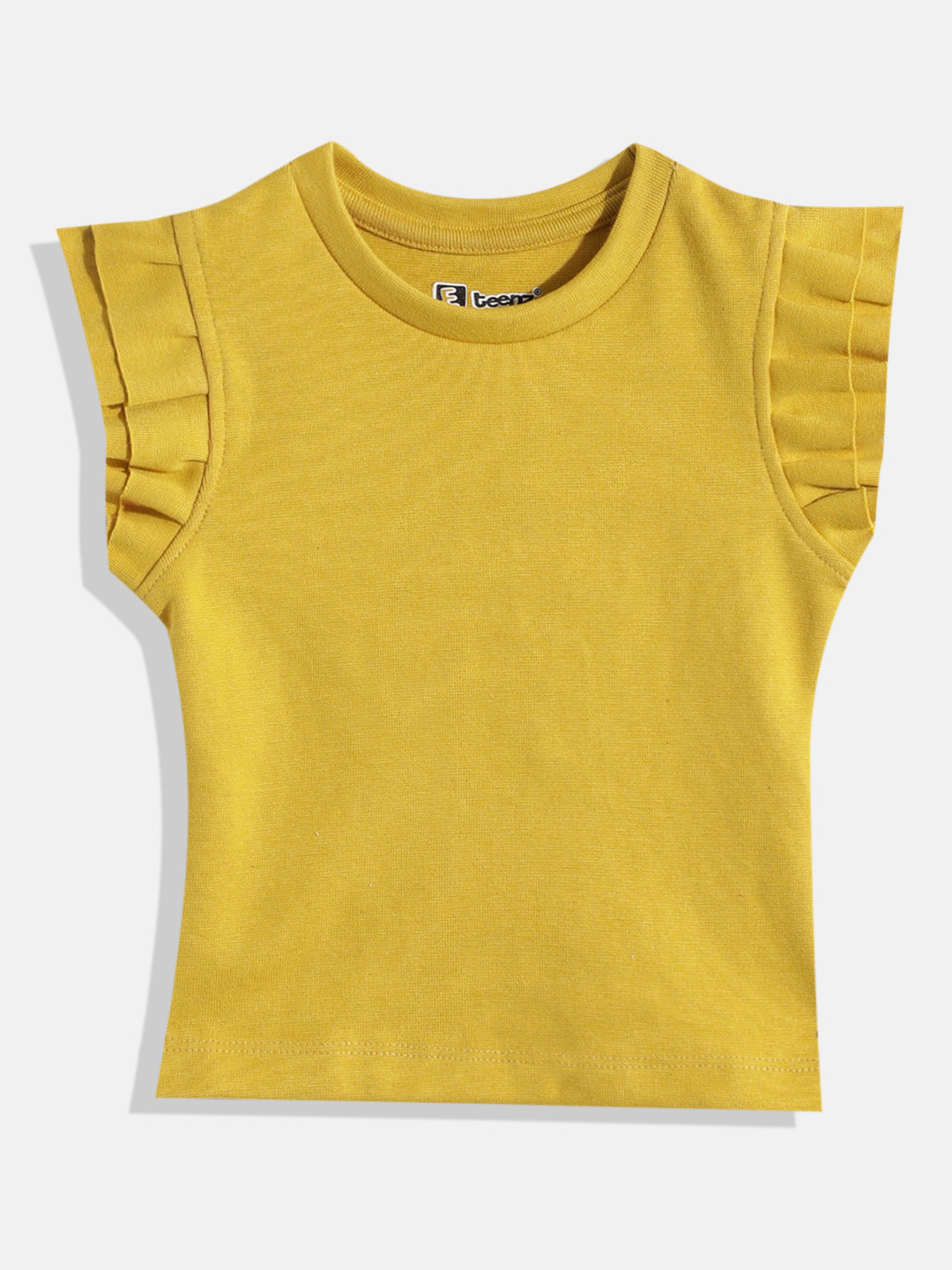 Eteenz Girls Ruffled Regular Knitted Top