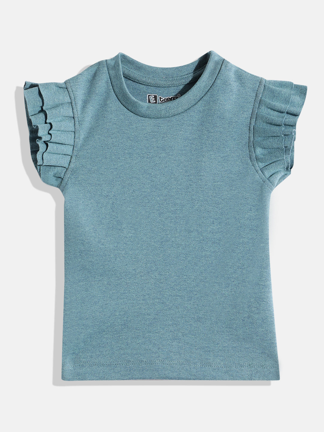 Eteenz Girls Ruffled Regular Knitted Top